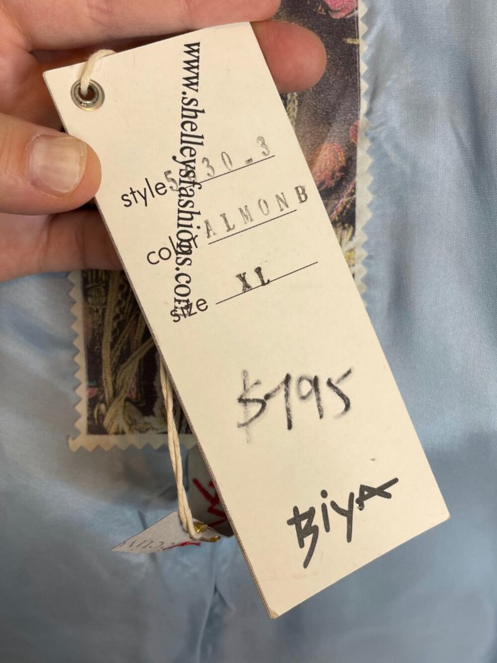 Johnny Was Silk Coat with Light Blue/Teal Embroidery - Picture 2 of 13